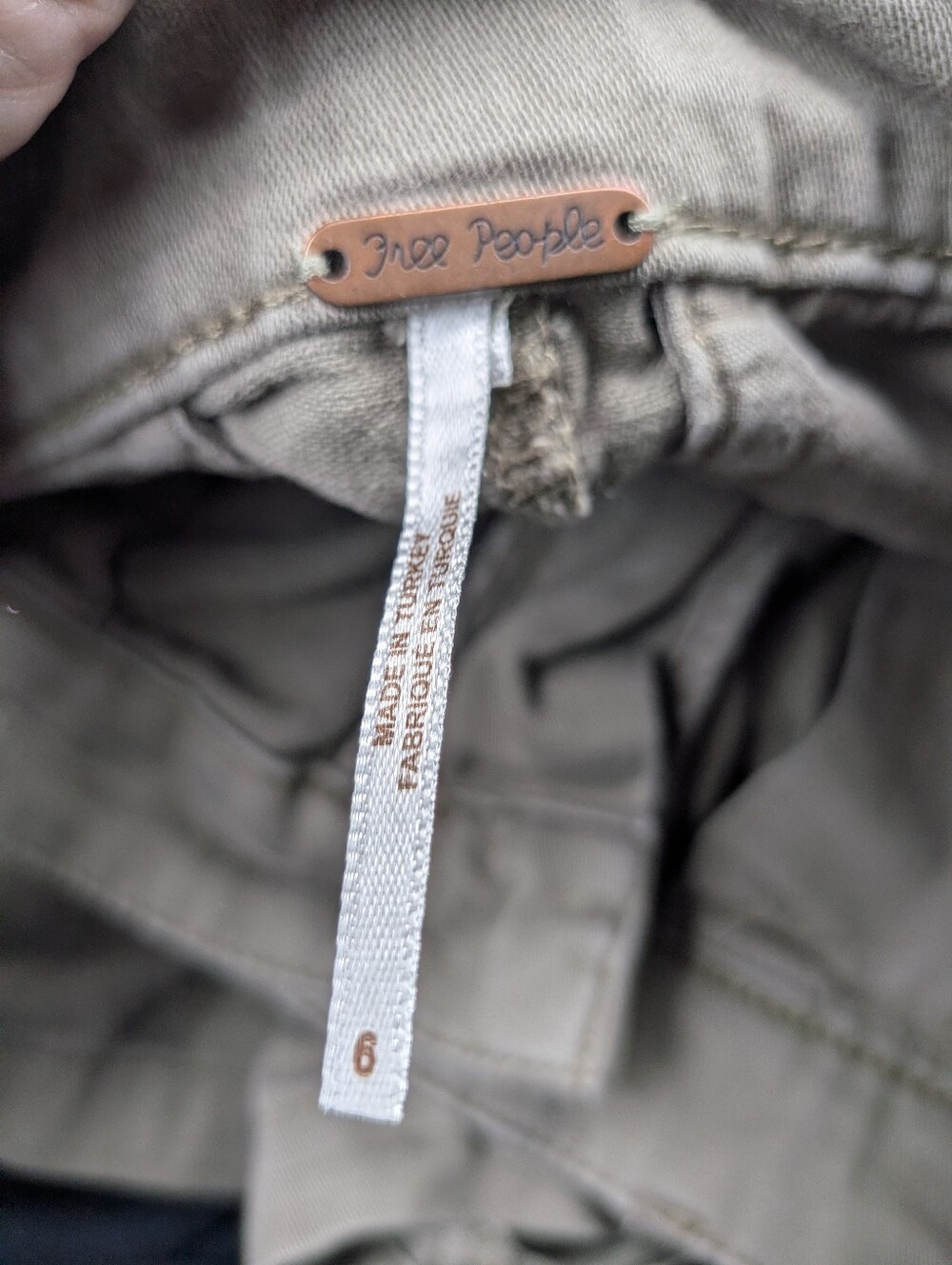 Free People Neutral Tan Shorts